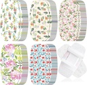 Sinmoe 100 Pcs Grandes Bandages 2 x 4 Inch Latex Free Big Adhesive Flower Wound Care Flexible Fabric Bandages for Care and Protect Wounds