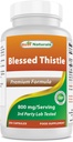 Los mejores naturales bendecidos Thistle Breastfeeding Lactation Capsules - 800mg/Serving - 250 Conde