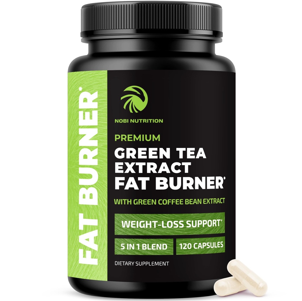 Píldoras de pérdida de peso de té verde para mujeres " Hombres " Silencioso 45% EGCG tóxico Stomach Fat Burner, Metabolism Booster " Appetite Suppressant " Green Tea Fat Burner Diet Píldoras