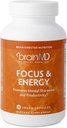 BRAINMD Dr Amen Focus " Energy - 120 Capsules, Pack de 2 - Promueve la concentración " Atención - Caffeine Free, Gluten Free - 60 Total Servings