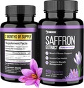 DMoose Saffron Extract (88,5 mg) - Enhance Energy, Support Eye Health - Non-GMO Saffron Supplement for Men ' Women - 60 Capsules (2 Meses Serving) (60 Cuenta)