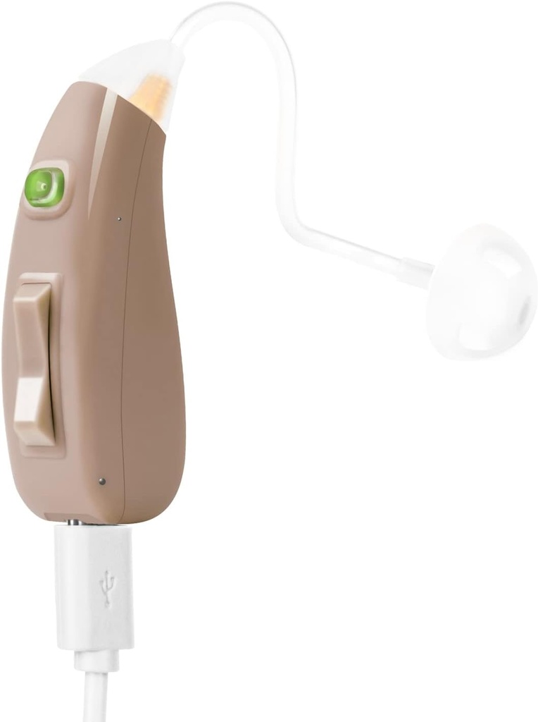 Banglijian Hearing Aid Ziv-201A Recargable Anulación Digital Tamaño pequeño (Fit to either Ear)