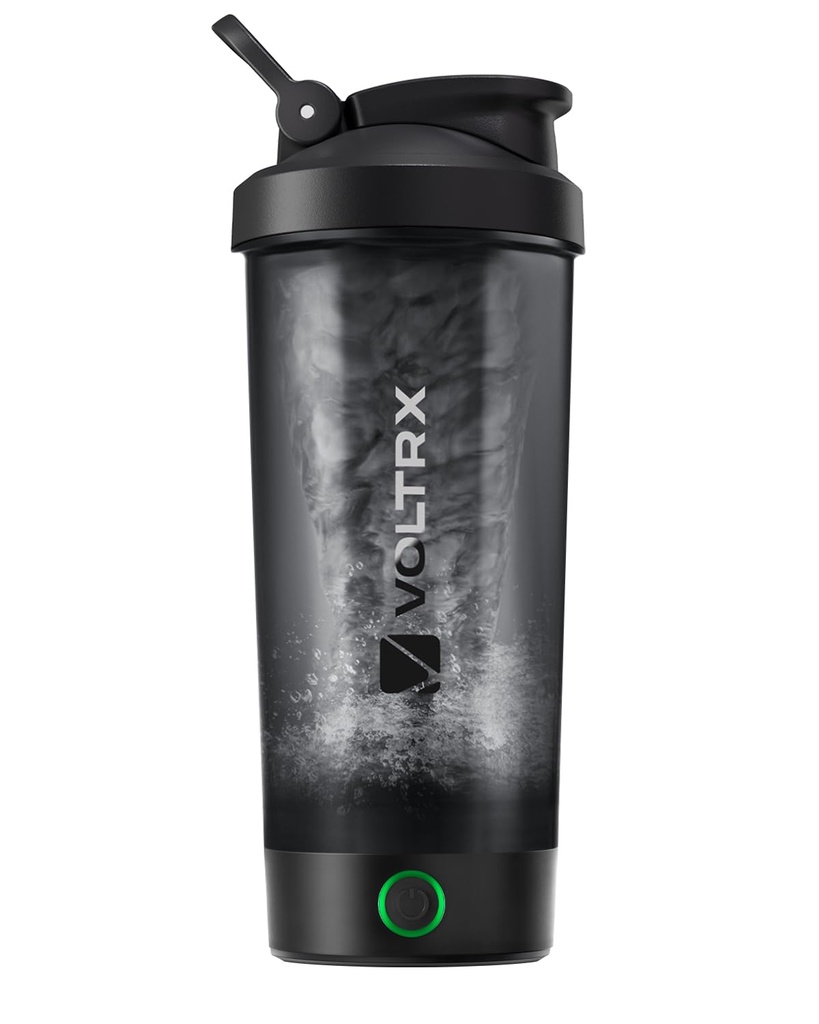 VOLTRX Protein Shaker Bottle, Merger USB C Mezclador eléctrico recargable Protein, Cofres para sacudidas Protein y sacudidas de repuesto, BPA Gratis, 24oz