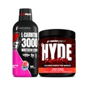 PROSUPPS L-Carnitine 3000 Stimulant Free Liquid Shots (Berry) y Mr. Hyde Signature Series Pre-Workout Energy Powdered Drink (Fruit Punch) Bundle