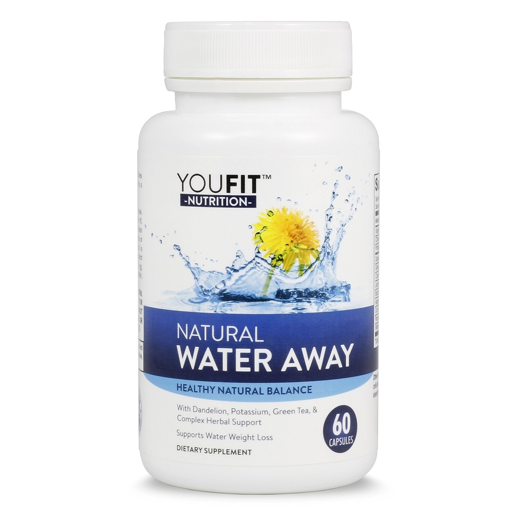 Píldoras de agua para el soporte de equilibrio fluido – Suplemento herbal para el soplado, diuréticos naturales para la retención de agua y el alivio de Edema en las piernas y pies – Máxima fuerza Fórmula 60 cápsulas