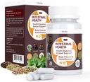 Gut Health Cleanse Detox Capsules - Limpiador intestinal con Wormwood, Nogal Negro, Bombilla de ajo, Clove Soporte Limpiador de colon &amp; Sistema de Digestión para Hombres, 30 Caps