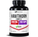 Healthfare Hawthorn Berry Supplement Extract 3000mg | Extra Strength Herbal Formula | 200 Vegan Capsules | Supports Heart & Circulatory Health | Non-GMO, Gluten-Free | Made in USA