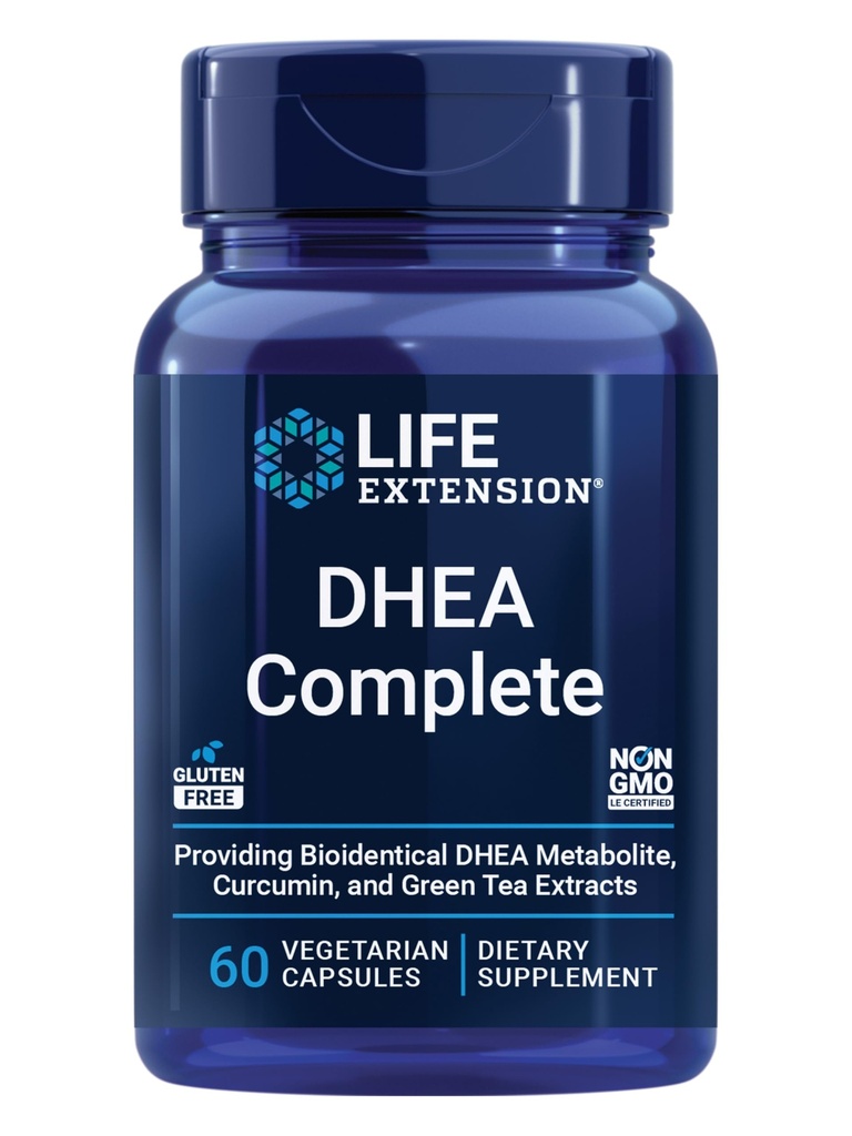 Extensión de la vida DHEA y 7-Keto DHEA Capsules Vegetarianos Completos para maximizar el soporte de un peso corporal saludable " , masa muscular magra, Libido " Más, no GMO, libre de gluten, 60 Conteo
