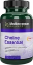 Colina, Cerebro Prenatal y Apoyo Cognitivo Vitamina, Kosher, Vegetariano, Suplemento Escolar para Mujeres Embarazadas y Enfermería, 550 mg de Cholina por Servición, 60 Day Supply