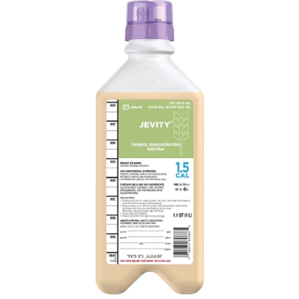 Jevity 1.5 Cal with Fiber and Safety Screw Connector, Ready to Hang, Institutional 1000 mL 62681 Qty 1