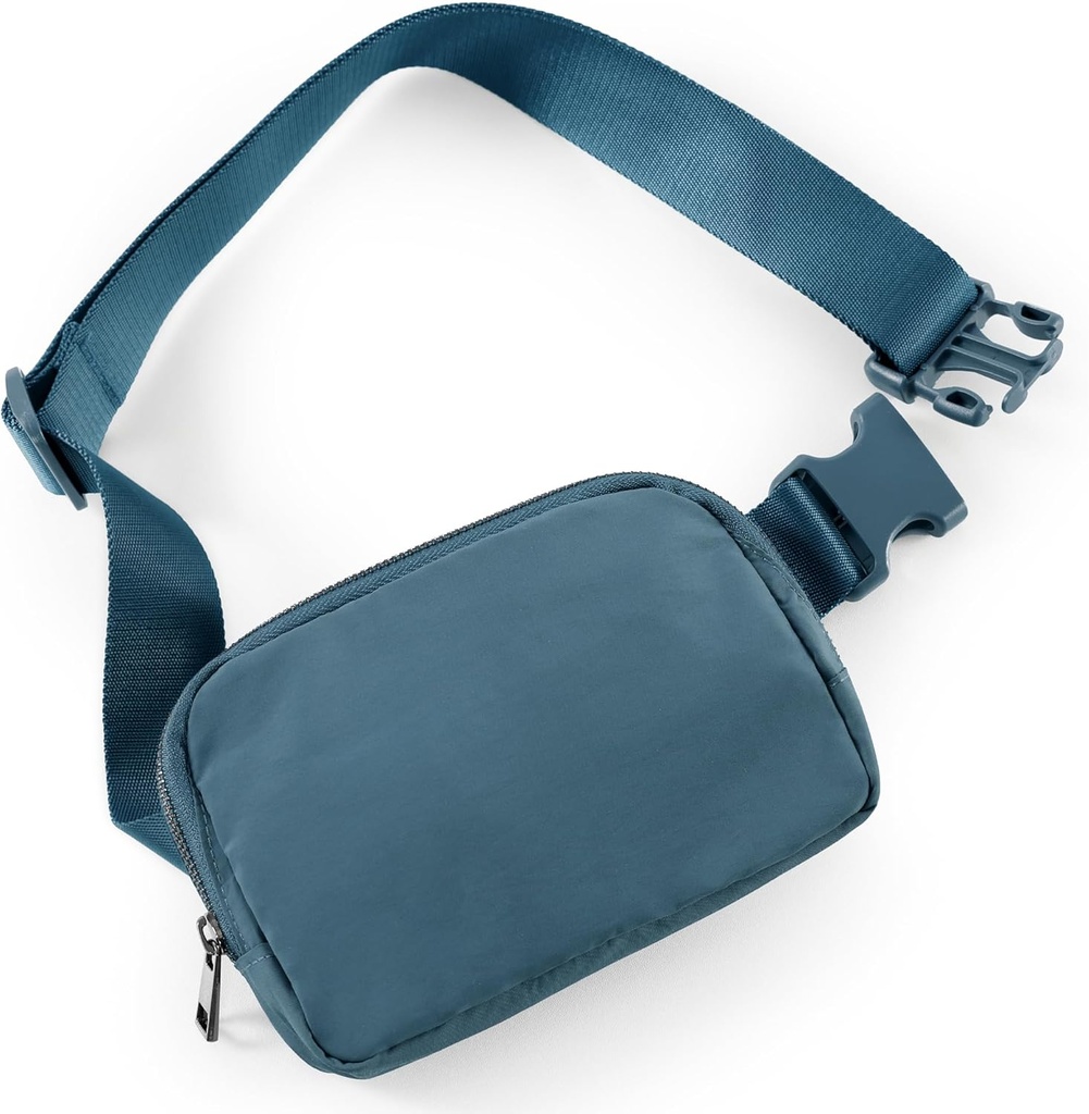 ODODOS Unisex Mini bolsa de correa con correa ajustable Pequeño Fanny Pack para el entrenamiento corriendo senderismo, azul