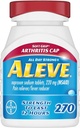 Alivio de dolor de cabeza, dolor de músculo y reducción de fiebre, cápsulas de sodio de Naproxen, 220 mg, 270 Conde