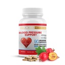 Soporte de presión de sangre Premium Suplementos con Hawthorn, Hibiscus, Leaf de oliva, té verde, ajo, " hierbas orgánicas. para un estilo de vida saludable-90 cápsulas