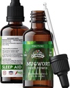 Mugwort Extract Liquid Drops – Relajación Orgánica, Sleep Support Drops – Natural Mugwort Tincture - Made in USA - 2 Fl Oz