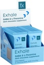 Fx Chocolate Exhale - Relaxing Chocolate Supplement to Support Calm + Stress Response - Sugar Free Cacao with 100mg GABA + 100mg L-Theanine - Keto Dark Chocolate - Vegan + Non-GMO (30 Pieces)