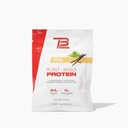 TB12 Powder de proteína con base vegetal por Tom Brady, 24g de Pea Vegan Protein, Bajo Azúcar, Baja Carb, No GMO, Reemplazo de Comida, Keto Friendly, Paleo, Libre de Azúcar, Vanilla Flavor (1.12 Ounce, Pack de 12)
