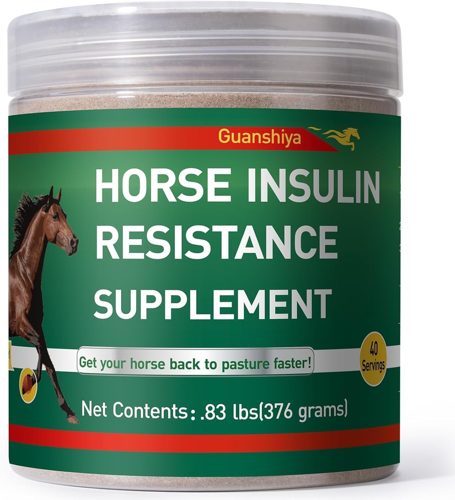 Insulin Resistance Supplement for Horses - Horse Laminitis Treatment-Natural Laminitis Herbal Powder for Sore Feet & Chronic Laminitis, 0.83lb (40-Day Supply)