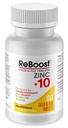 MediNatura ReBoost Zinc +10 MAX Cold & Flu Symptom Relief Fast-Acting, Non-Drowsy Natural Soothing Homeopathic Helps Relieve Whole Body Discomfort, Cough, Fatiga, Congestión - Lemon - 60 Tablets