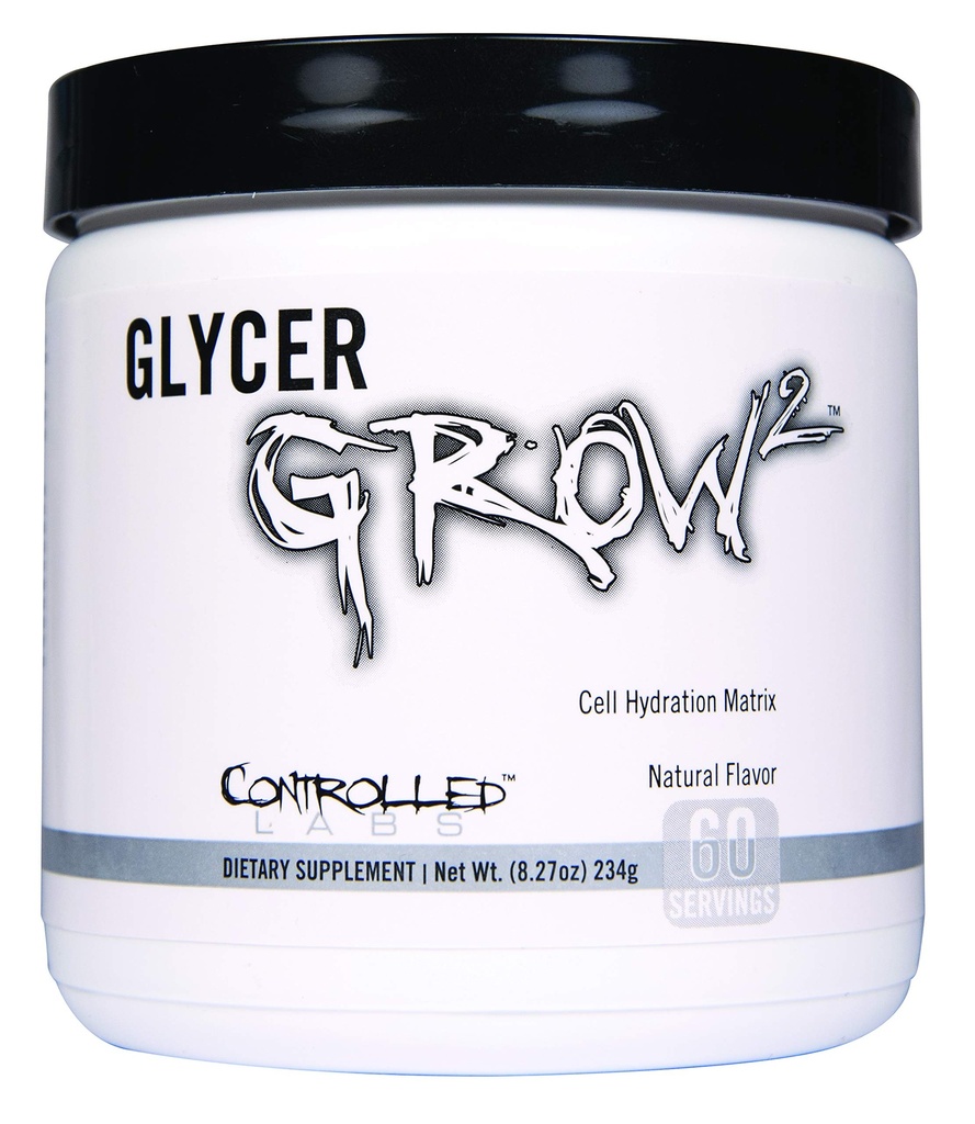 GlycerGrow 2, Incrementar el volumen celular y la vascularidad, ayuda a mejorar la resistencia, el crecimiento y la recuperación, ayuda a mantener la intensidad del entrenamiento, 60 servicios, desarmados
