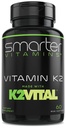 Más inteligente Vitamina K2 MK7 100mcg, Hecho con K2VITAL y Kale, 60 Softgel líquido