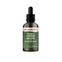 Dr. Mercola Herbal Throat Liquid Drops with Slippery Elm - Supports Throat & Digestive Comfort - Botanical Blend - Alcohol-Free - Natural Mandarin Flavor - 2 Fl. Oz. (30 Droppers)