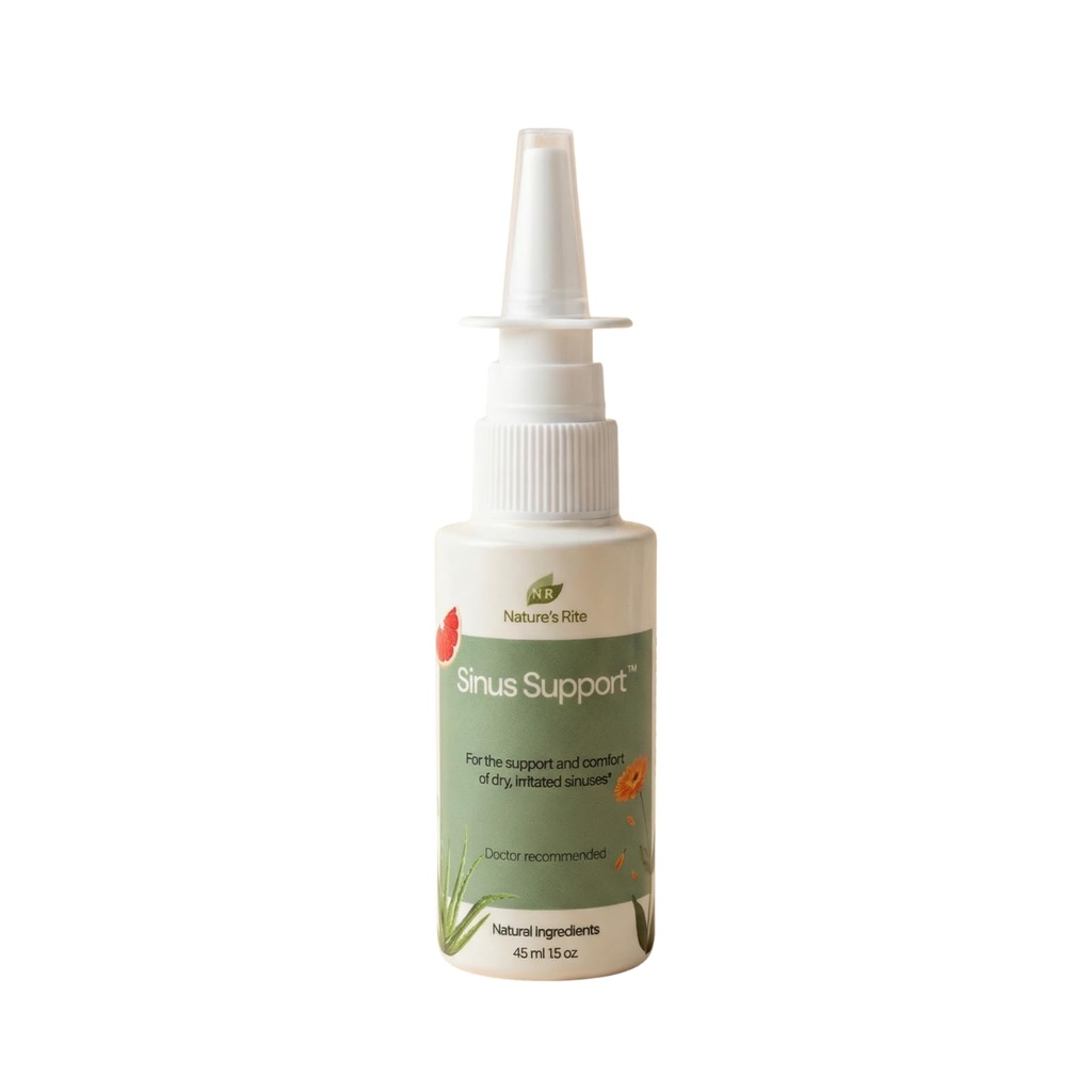 Natures Rite Sinus SupportTM, 1.5 oz. (45 mL) – Portable, All-Natural Sinus Spray – All-Season Relief for Allergy & Pollution Irritation – Moisturizes " Soothes Sinus Tisue – Made in USA