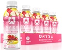 RYSE Clear Protein Drink - Strawberry Banana - 100 Calories, 22g Whey Isolate Protein Shake, Sugar-Free, 0g Fat & Lactose-Free - Refreshing List-to-Drink Beverage - 16.9 fl oz Bottles (12-Pack)