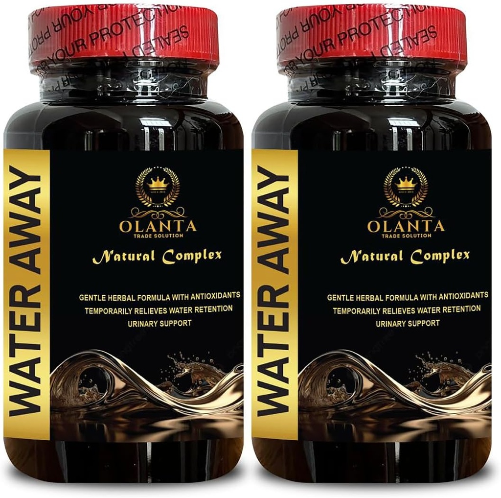 Píldoras de agua natural - Píldoras de agua diurética, Alivio de Bloating rápido, Alivio de retención de agua, Dieta de ácido úrico, Retención de agua y Flushing - 2 Botellas