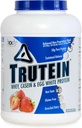Body Nutrition Trutein High Protein Powder: 45% Whey, 45% Casein, 10% Egg White, Gluten-Free, Low Sodium, Grass Fed Whey Protein Powder, Gym Supplement & Breakfast Shake, Strawberries & Cream, 4lb