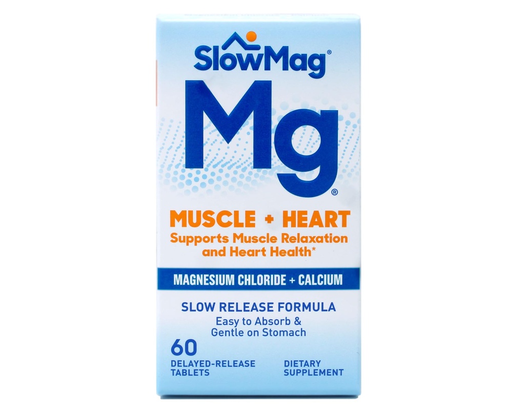 Lenta-Mag Magnesio Chloride Plus Calcio Tabletas 60