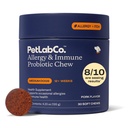 PetLab Co. Allergy & Immune Daily Probiotics for Dogs. Supports Yeast Production, Seasonal Allergies, Intermittent Itchiness, Gut & Digestive Health for Medium Size Dogs, Packaging May Vary