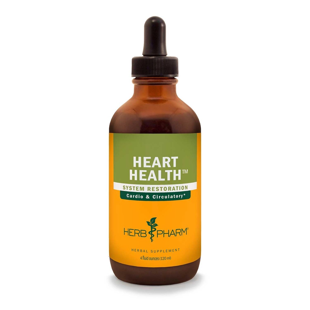 Herb Pharm Heart Health Liquid Herbal Formula con Hawthorn para soporte del sistema cardiovascular - 4 onnce