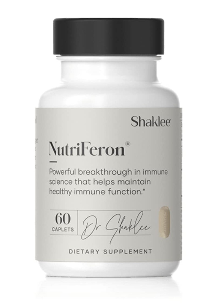 Shaklee - NutriFeron® Immune-Boosting Botanical Blend - Desarrollado por Renowned Immunologist - Promueve la función saludable de la inmunología con los ingredientes de interferón - Contiene Zinc - 60 caplets