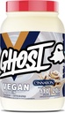 GHOST Vegan Protein Powder, Cinnabon - 2lb, 20g of Protein - Plant-Based Pea & Organic Pumpkin Protein - ­Post Workout & Nutrition Shakes, Smoothies, & Baking - Soy & Gluten-Free