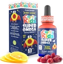 Clarity Kids Super Omega con DHA + EPA Omega 3 para un mejor enfoque " Calidad Alga del sueño Omega 3 líquido (1 mL por servicio) Todas las gotas naturales DHA para niños EE.UU. Hicieron suplemento (1 fl oz)