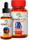 HEMOKIN Capsules & SPF HEMOKIN Drops with Sangre de Drago | Hemorrhoid, Fissure & Wound Relief | Reduces Itching, Swelling, Pain | Digestive Health & Healing Support | 60 Caps + 2 Oz
