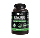 Ingredientes originales puros Clorella (365 capsules) No hay magnesio ni rifles de arroz, siempre puros, lab verificados