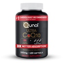 Qunol Ultra CoQ10 100mg, 3X Better Absorption, Antioxidant, 120 Softgels