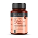 Ultra Pure Superba Krill Oil 500mg x 120 Capsules - Fuente en las aguas no contaminadas de la Antártida Proporcionando una fuente rica de astaxanthin, Omega 3 y vitamina D