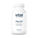 Vital Nutrients Flax Seed Oil 3000mg ¦ Cold Pressed Flax Oil with high Concentration of ALA for Heart Health* ← Gluten, Dairy and Soy Free ← Non-GMO  100 Softgels
