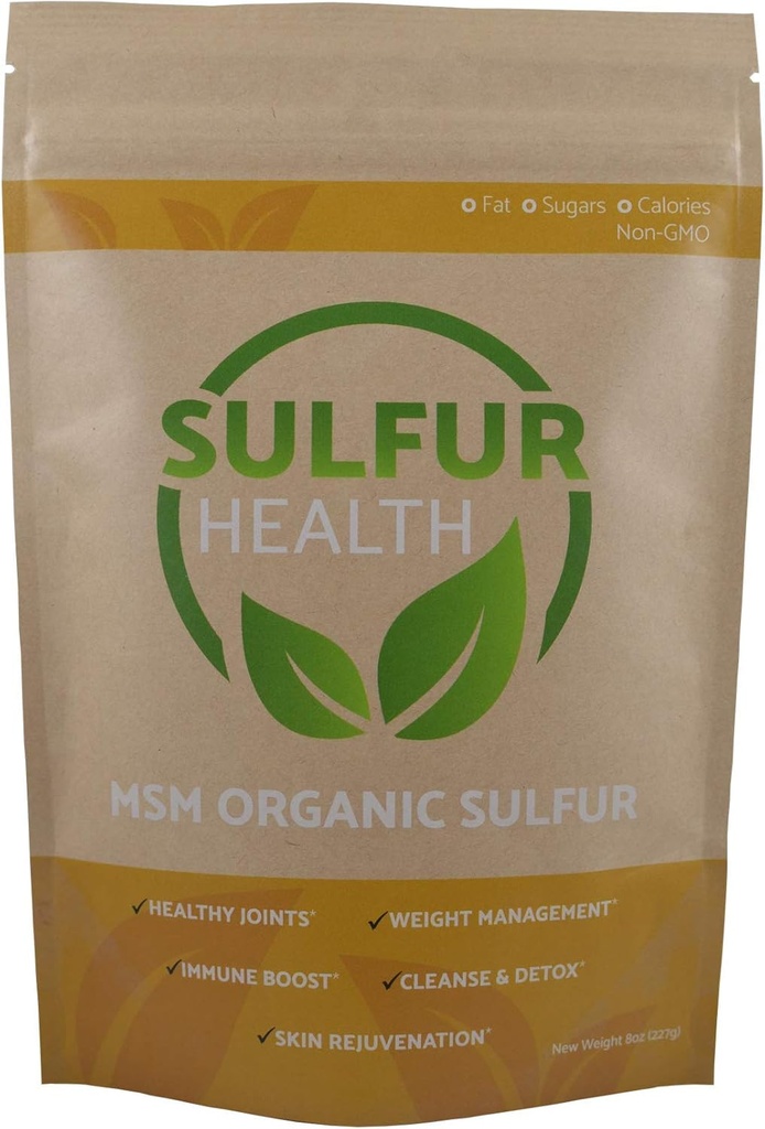 MSM Sulfuro orgánico - 99,9% Puro MSM Suplemento - Lab-Tested & Certified (5 libras)
