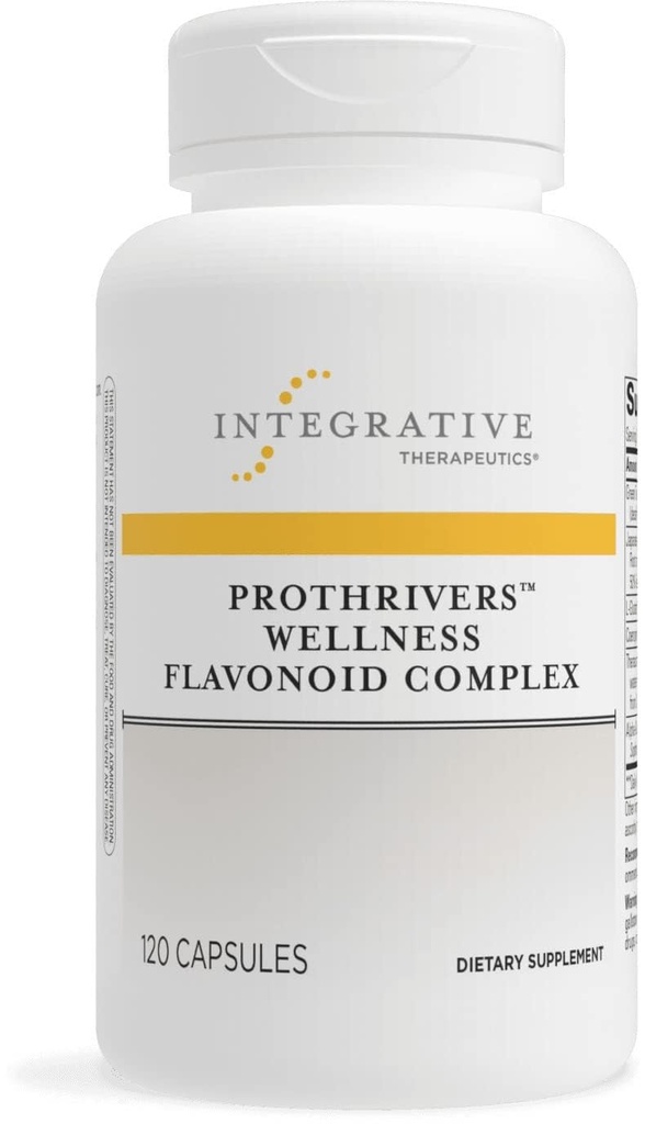 Integrative Therapeutics ProThrivers Wellness Flavonoid Complex - Supports Healthy Antioxidant Pathways* - With CoQ10, Curcumin Extract, Green Tea Extract and L-Glutathione - Dairy Free - 120 Capsules