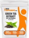 BulkSupplements.comgreen Tea Extract Powder - 50% Polyphenols Suplemento, EGCG Suplementos - Gluten Free, 500mg por Serving, 500g (1.1 lbs) (Pack of 1)