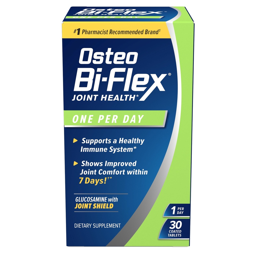 Osteo Bi-Flex One Por día, Glucosamine Joint Health Supplement with Vitamin D, 30 Coated Tablets