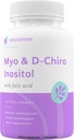 Myo-Inositol & D-Chiro Inositol Blend con 100% de Folato diario - 40:1 Relación fisiológica - Síndrome de Ovario policético (PCOS), Balance hormonal y soporte ovárico 120 cápsulas
