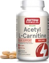 Fórmulas de Jarrow Acetyl L-Carnitine Capsules - 500 mg - 60 Cuenta - Para la salud cerebral y el metabolismo ácido graso - cápsulas vegetales - No GMO - Gluten Free