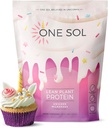 One Sol Lean Plant-Based Protein Powder, Pea & Brown Rice Protein, Low Carb, Vegan Friendly - Gluten, Lactose, & Soy Free - No Added Sugar, Non-GMO, Clean Nutrition, No Bloating (Unicorn Milkshake)