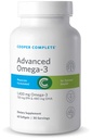 Cooper Complete - Advanced Omega 3 - Fish Oil Supplement, Concentrated EPA + DHA Omega-3 Fatty Acids 1400 mg - 60 Softgels por botella. Paquete de 4
