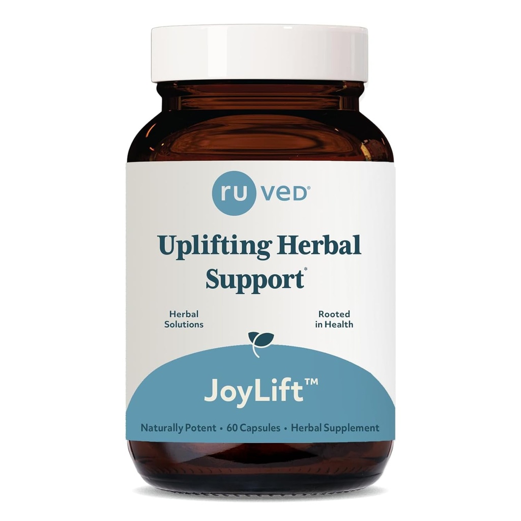 JoyLift - Suplementos Saffron y Ashwagandha, Uplifting Formula for Women and Men, Herbal Support for Adults - 60 cápsulas vegetarianas (1 Conde)