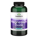 Swanson Magnesium Bone &amp; Muscle Health Support 200 Milligrams (2 Caps per 400 mg Serving Magnesium Oxide) 500 cápsulas